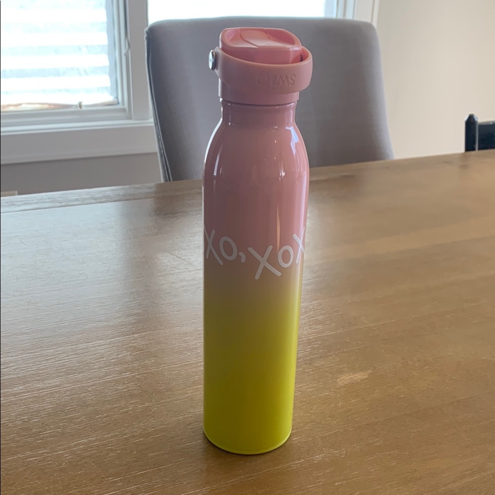 Pink and Yellow Gradient Water Bottle